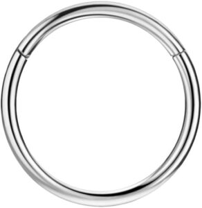 316L Surgical Steel Hinged Nose Ring Hoop