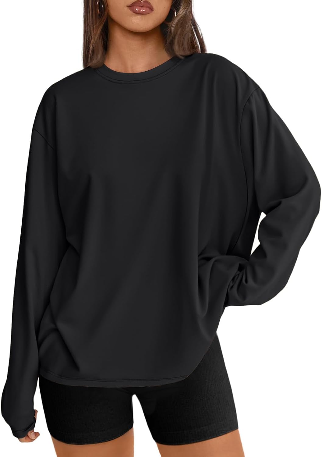 Trendy Queen Women’s Oversized Long Sleeve Tee
