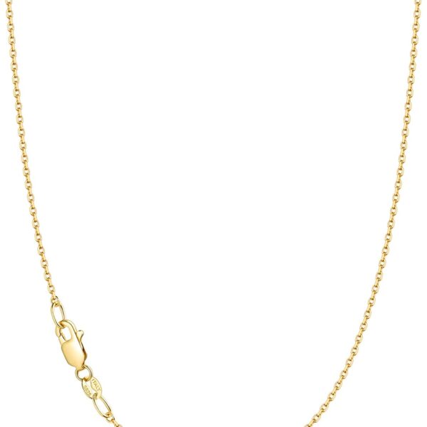 Jewlpire 18K Gold Plated Cable Chain Necklace