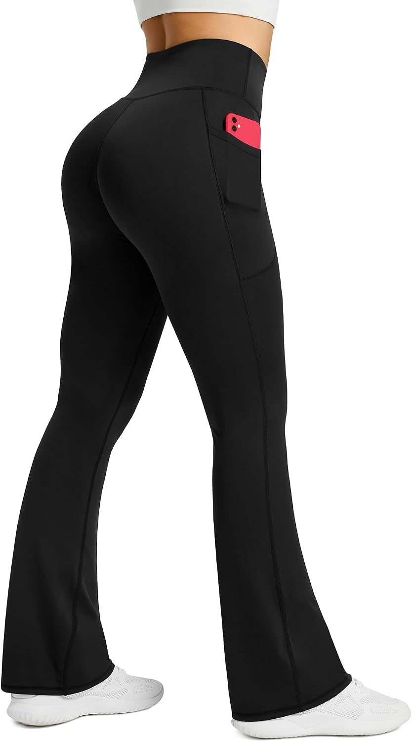 PRETISKY Flared Yoga Pants with Pockets – Bell Bottoms