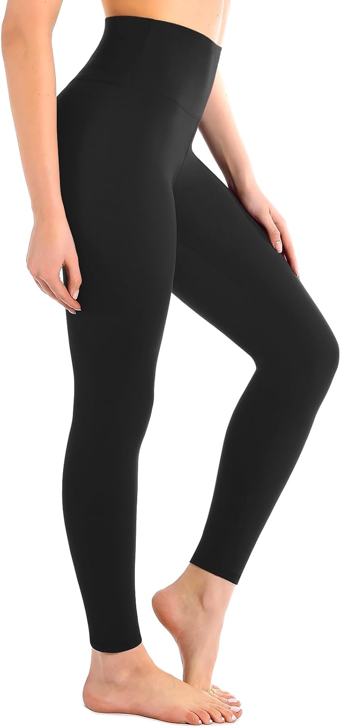 Leafigure High-Waisted Leggings – Soft Compression Yoga Pants