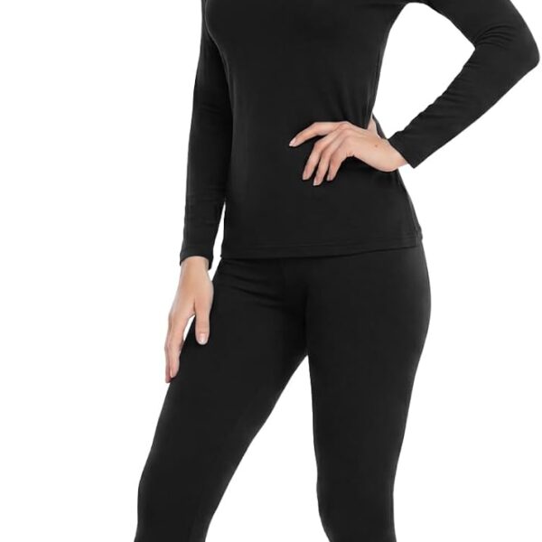 Women’s Fleece-Lined Thermal Underwear Set – Long Johns