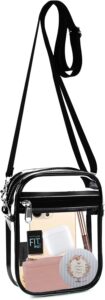 Fibrdoo Stadium Approved Clear Crossbody Bag