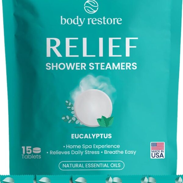 BodyRestore Shower Steamers – 15 Pack Eucalyptus