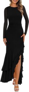 BTFBM Long Sleeve Maxi Dress – Wedding Guest
