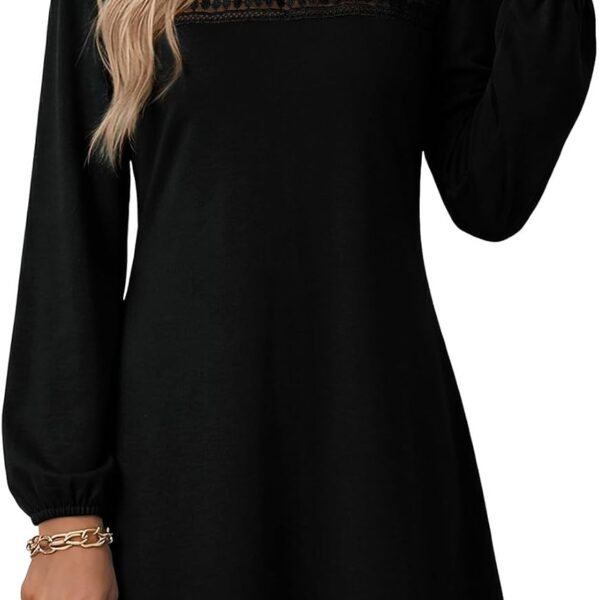 Dokotoo Crewneck Babydoll Mini Dress