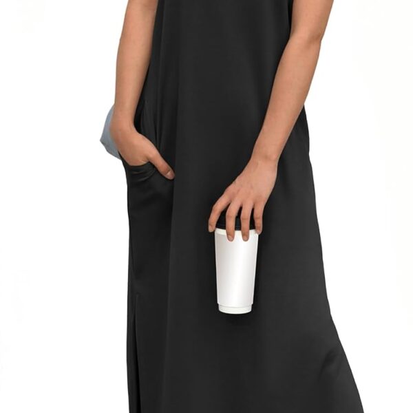 GRECERELLE Casual Maxi Dress with Pockets