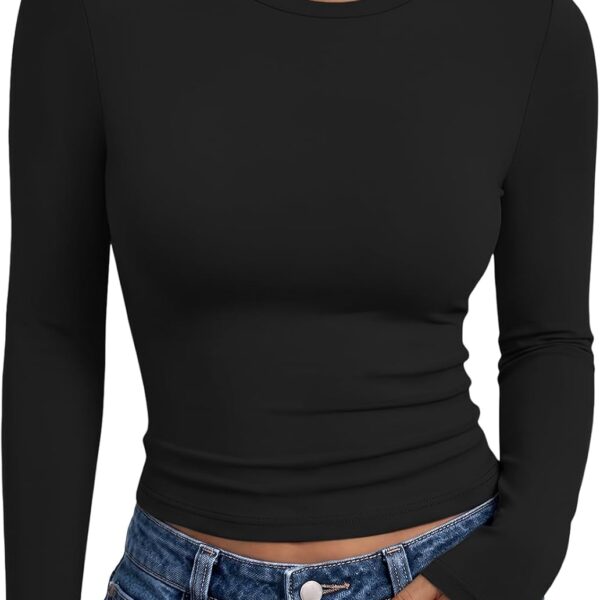 Trendy Queen Women’s Long Sleeve Fitted T-Shirt