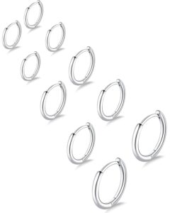 Gokeey Surgical Steel Huggie Hoops – Small Tiny Set