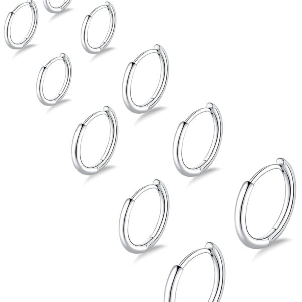 Gokeey Surgical Steel Huggie Hoops – Small Tiny Set