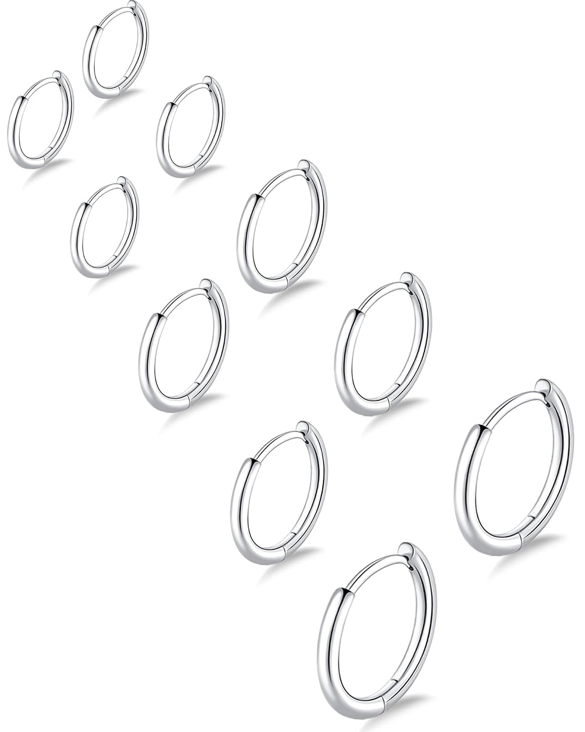 Gokeey Surgical Steel Huggie Hoops – Small Tiny Set