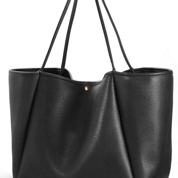 Oversize PU Leather Weekender Tote – Women’s Travel Shopper
