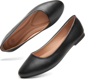 Hash Bubbie Women’s PU Leather Ballet Flats
