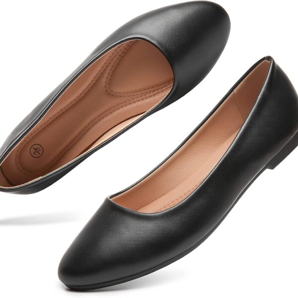 Hash Bubbie Women’s PU Leather Ballet Flats