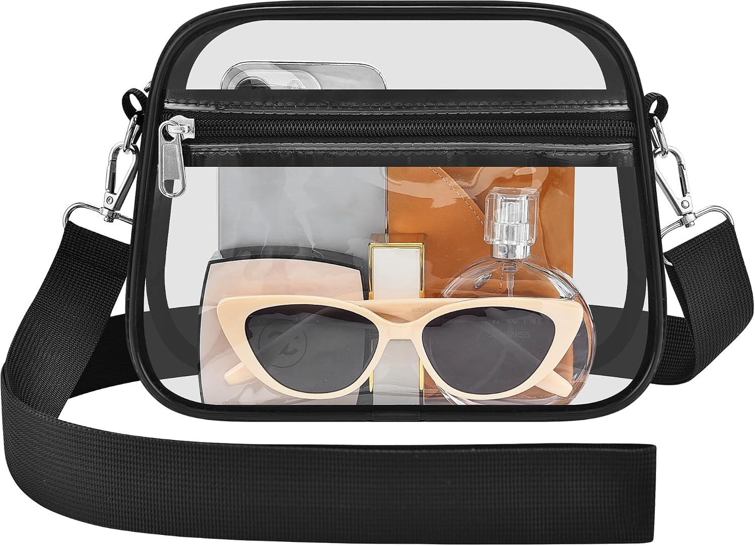 Stadium Approved Clear Top-Handle Handbag – Front Pocket