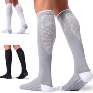 FITRELL Compression Socks – 20-30 mmHg, 3 Pairs