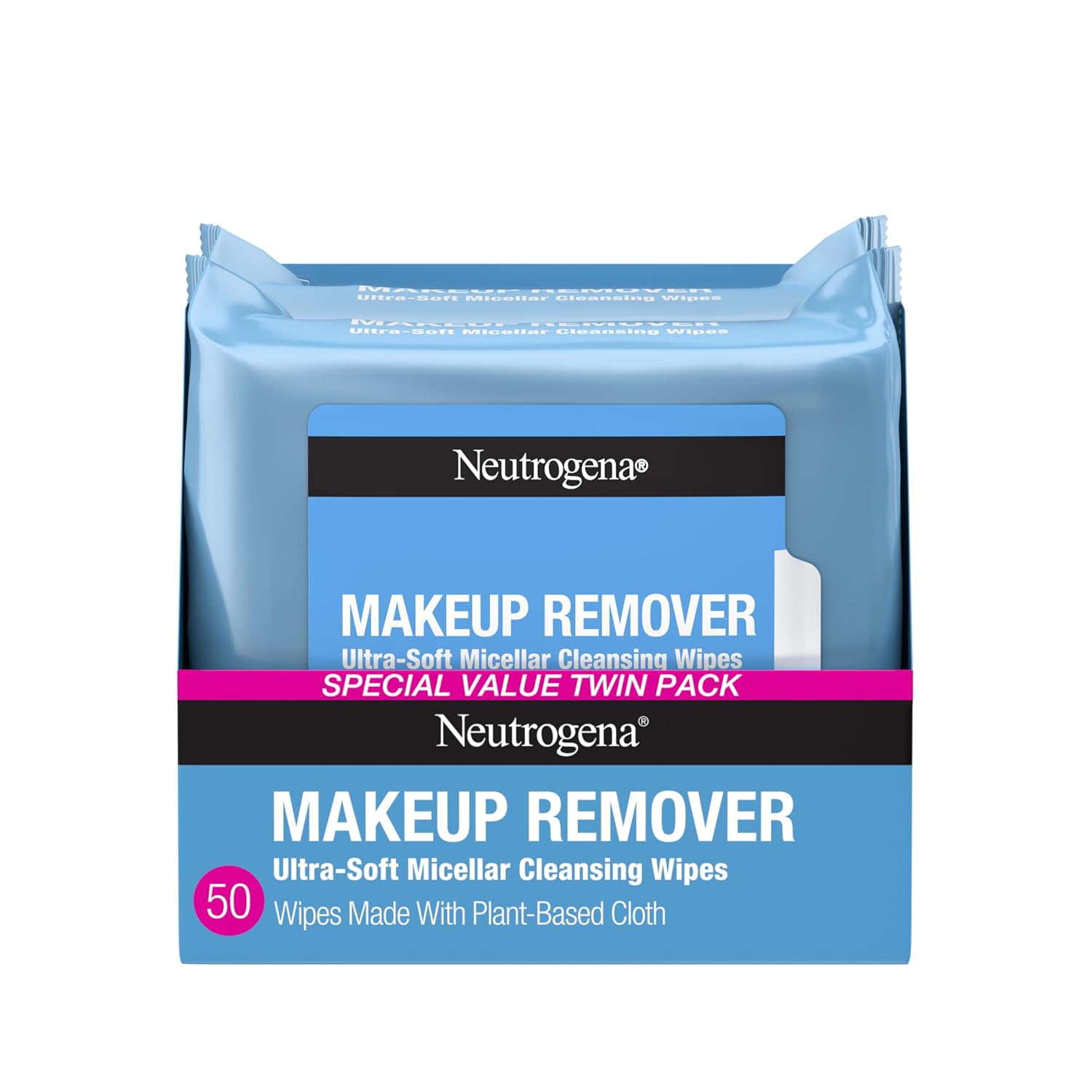Neutrogena Makeup Remover Micellar Wipes, 50 Ct