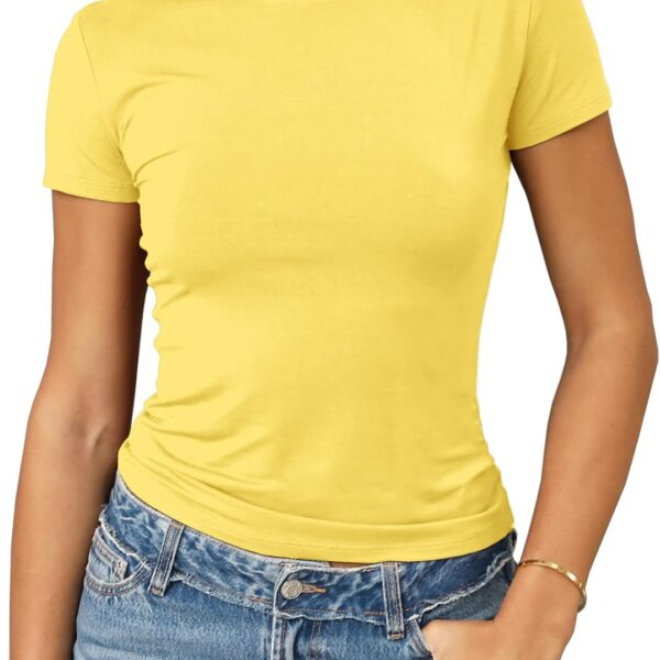 Abardsion Women’s Slim-Fit Short Sleeve Tee