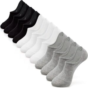 IDEGG No-Show Socks – Anti-Slip Athletic Ankle Socks