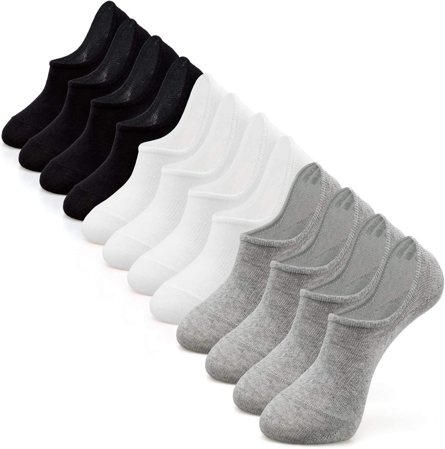 IDEGG No-Show Socks – Anti-Slip Athletic Ankle Socks