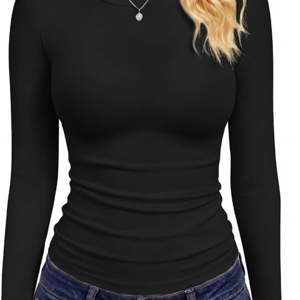 GAYHAY Women’s Fitted Long Sleeve Basic Tee
