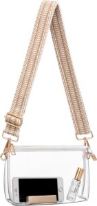 BS-VOG Clear Crossbody Stadium Purse with Adjustable Strap