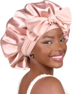 YANIBEST Adjustable Silk Bonnet for Sleeping