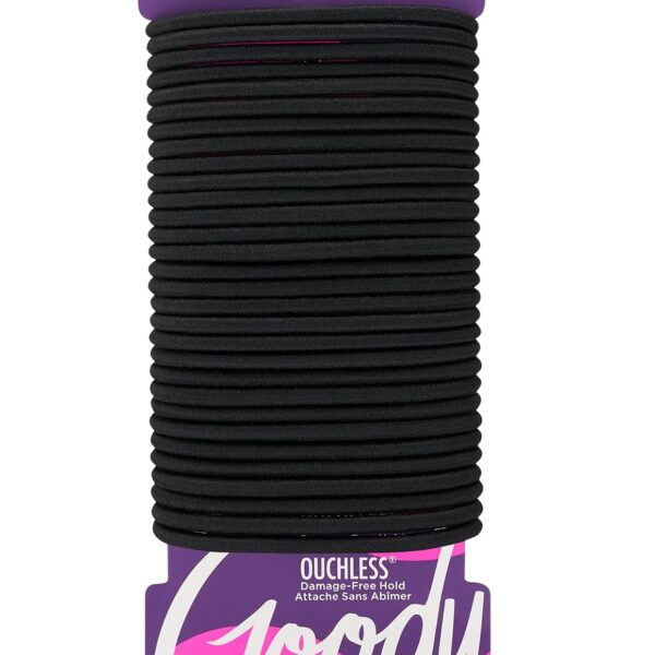 Goody Ouchless Elastic Hair Ties, 30 Ct, Black