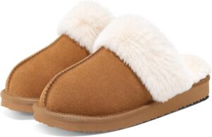 Litfun Women’s Fuzzy Memory Foam Slippers