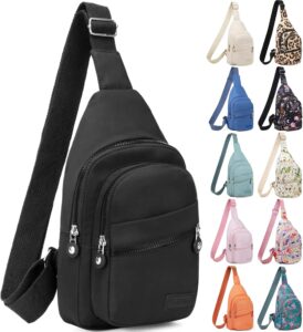 Banelu Small Sling Backpack Crossbody Bag – Black