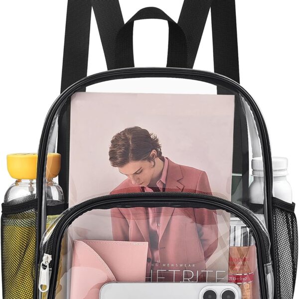 Clear Stadium Backpack – 12x12x6 Approved PVC Bag