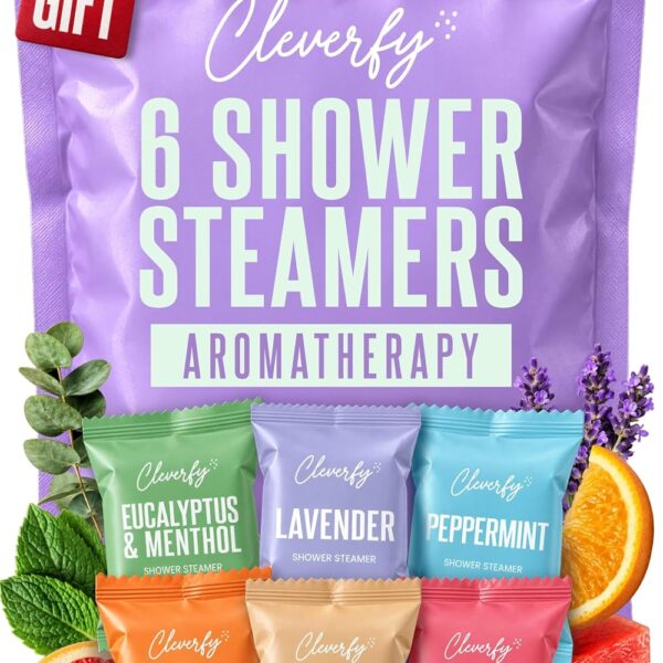 Cleverfy Shower Steamers – 6 Pack Aromatherapy Gift