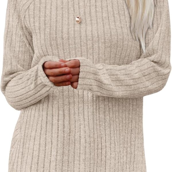 Saloogoe Women’s Loose-Fit Tunic Top, Curved Hem