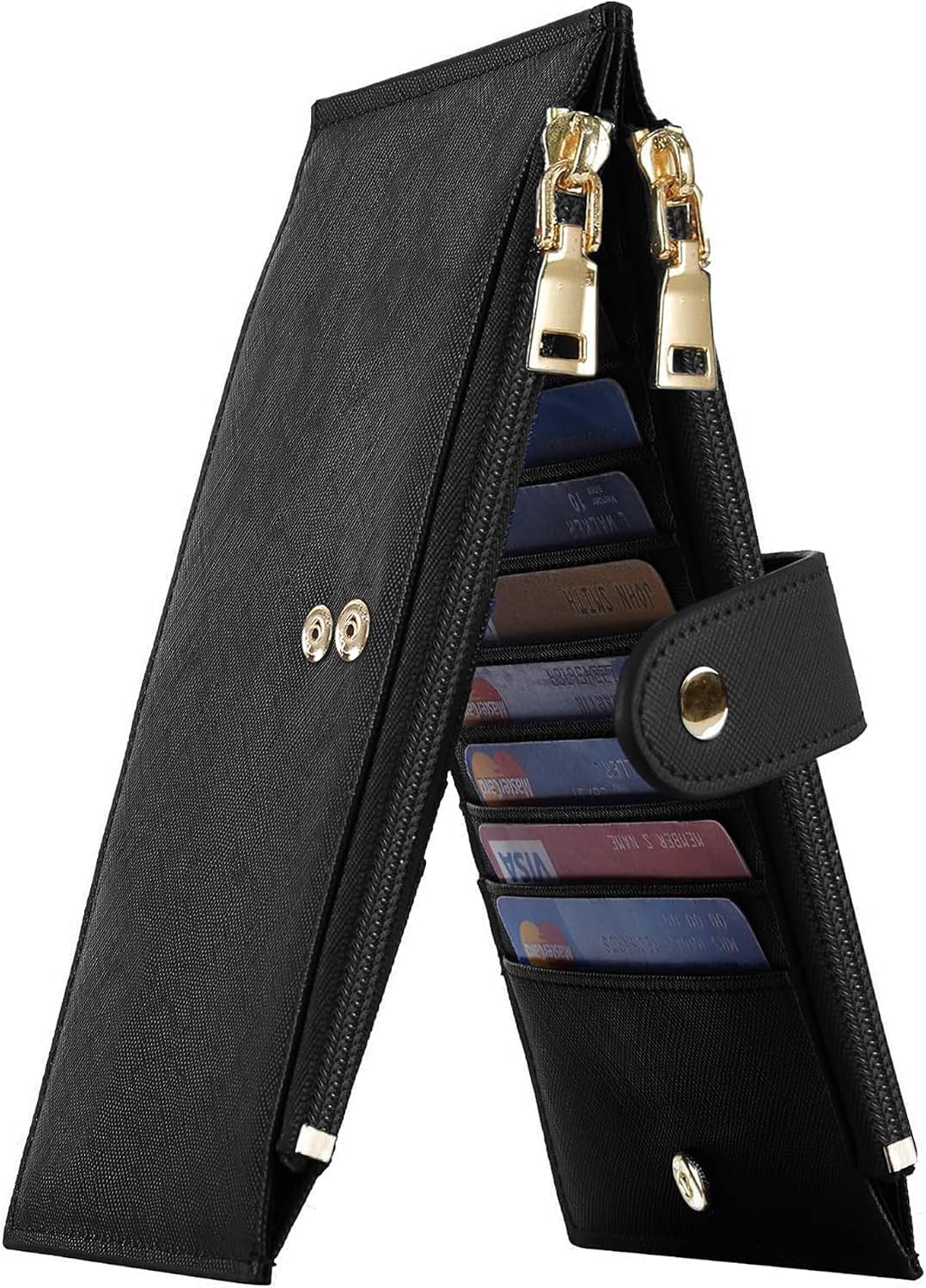 Travelambo RFID Bifold Wallet for Women – Zipper Pocket