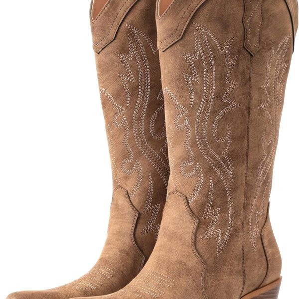 IUV Women’s Western Cowboy Boots, Mid-Calf