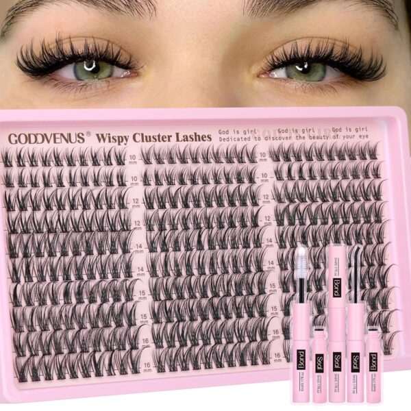 Goddvenus Lash Clusters Kit – 300 Pcs DIY Extensions