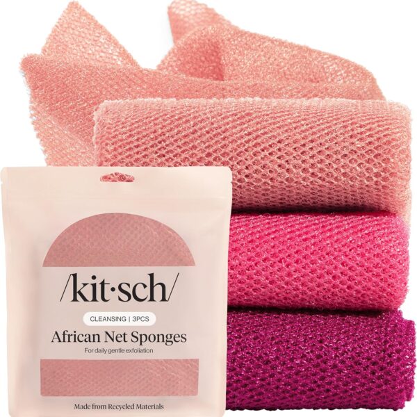 Kitsch African Net Sponge – 3 Pack Exfoliating