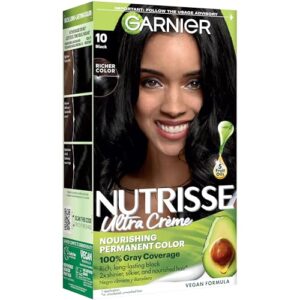 Garnier Nutrisse Ultra Crème Hair Color, Black 10