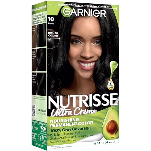Garnier Nutrisse Ultra Crème Hair Color, Black 10