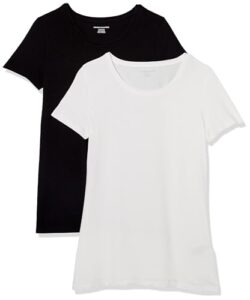 Amazon Essentials Women’s T-Shirt 2-Pack, Cotton Modal