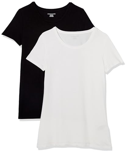 Amazon Essentials Women’s T-Shirt 2-Pack, Cotton Modal