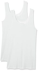 Amazon Essentials Ribbed Scoop Neck Tank Tops, 2-Pack